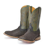 Tin Haul Men's Brown/Green Ruff & Tumble Boots