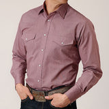 Roper Men's Wine Snap Shirt