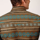 Roper Men's Clay Aztec Print Shirt
