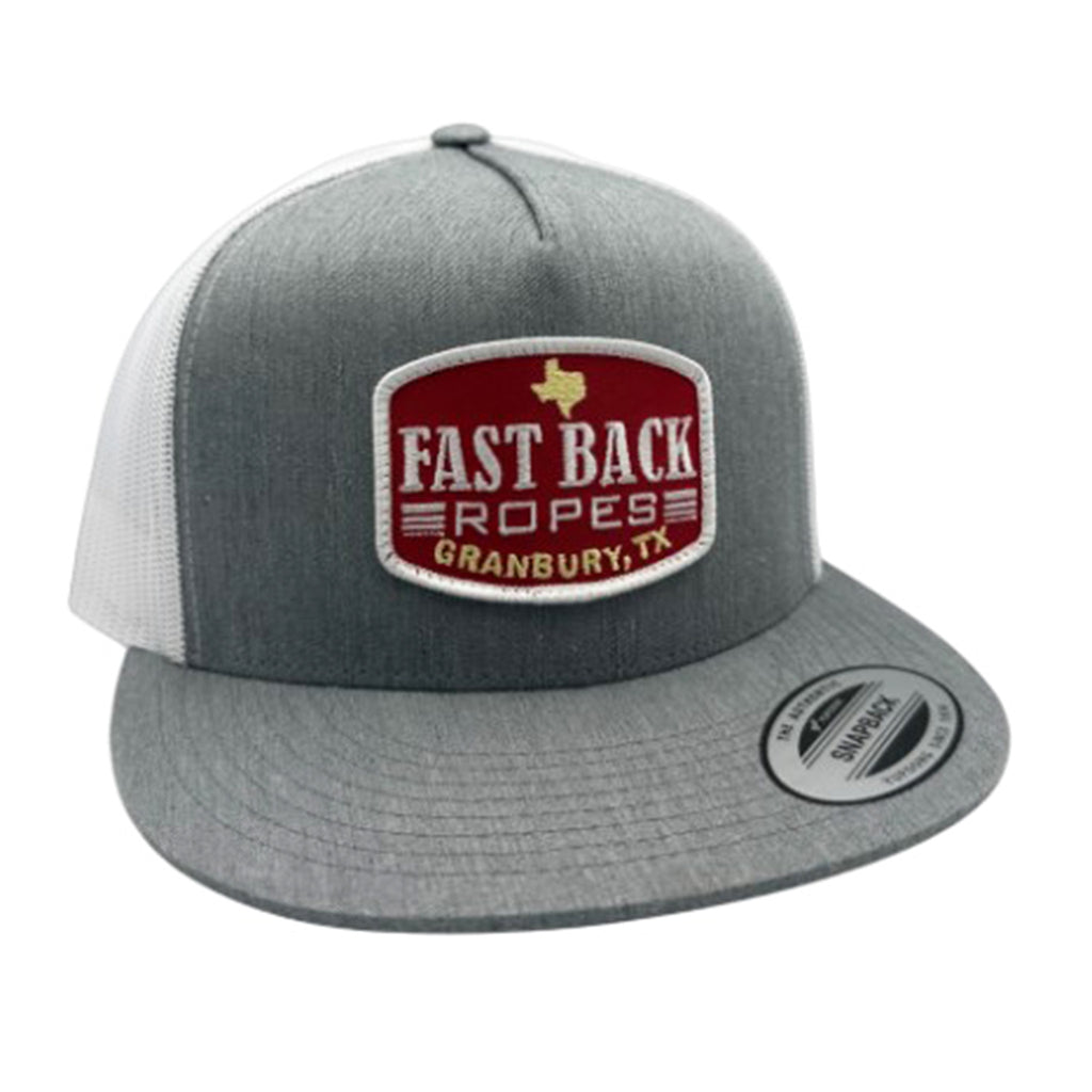 Fast Back Team Roper Heather Grey & White Cap