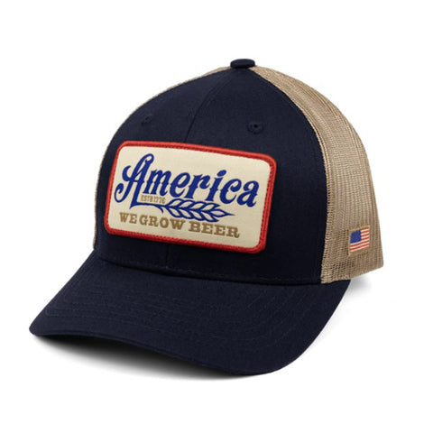 Rural Cloth We Grow Beer Navy Cap