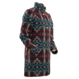 Outback Trading Women's Beet Aztec Long Moree Jacket