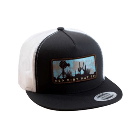 Red Dirt Cactus Windmill Charcoal Cap