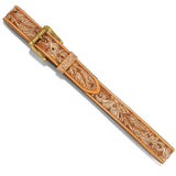 Justin Men's Tan Vintage Floral Belt