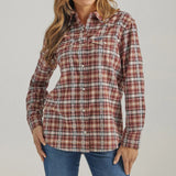 Wrangler Women's Flannel Snap Plaid Shirt