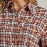 Wrangler Women's Flannel Snap Plaid Shirt