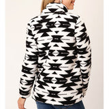 Roper Women's Black/White Polar Fleece 1/4 Zip