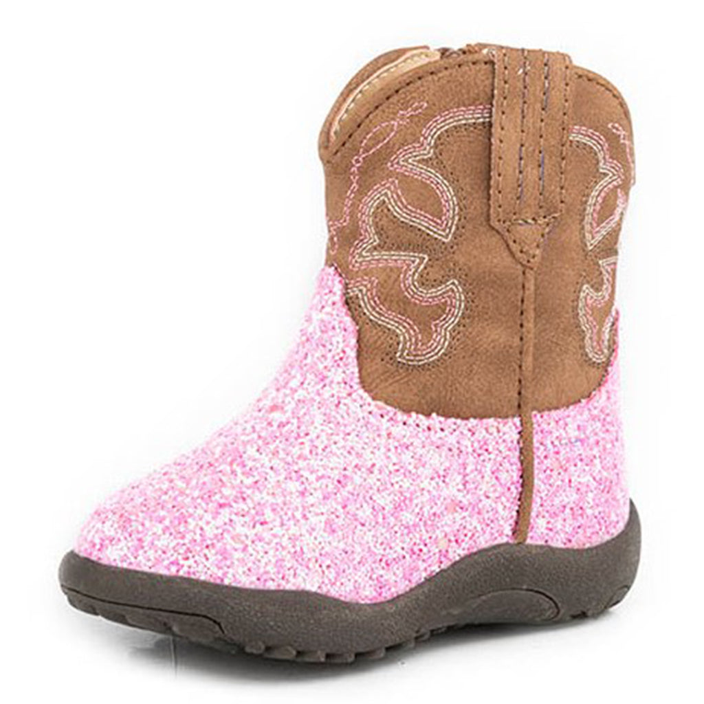Roper infant Pink Glitter Boots