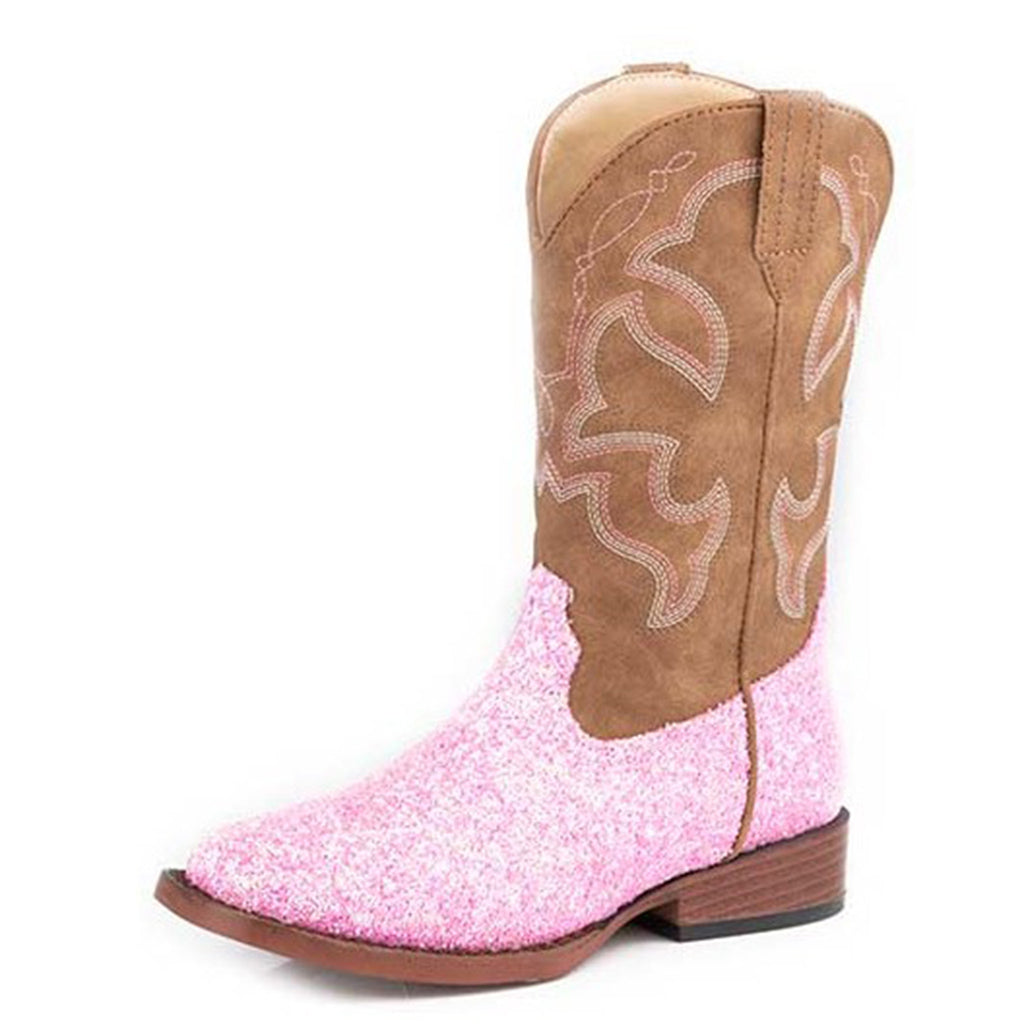 Roper Girl's Pink Glitter Boots