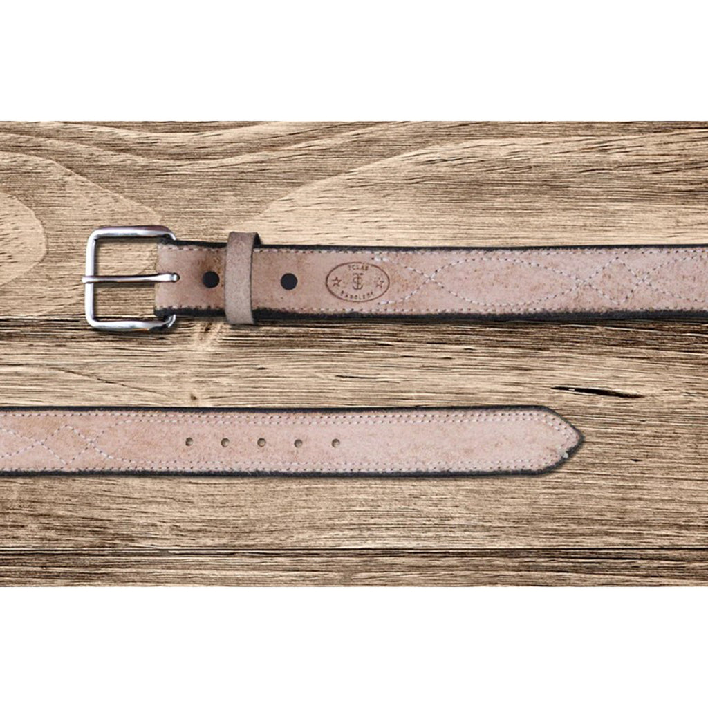 Texas Saddlery Men's Natural Roughout Belt