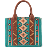 Wrangler Turquoise Southwest Small Crossbody Tote