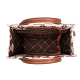 Wrangler Southwest Small Cream/Tan Crossbody Tote