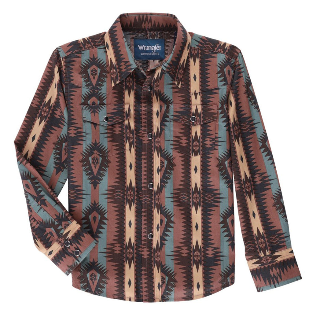 Wrangler Boy's Checotah Multi Aztec