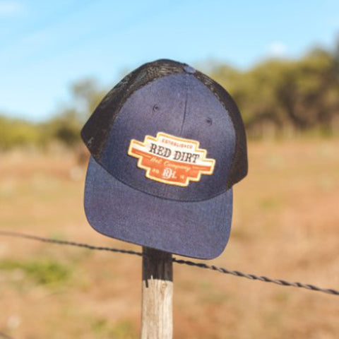 Red Dirt Navy Road Block Cap