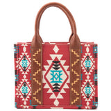 Wrangler Burgandy Aztec Crossbody Tote