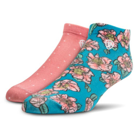 Ariat Women's Pink/Camillas Low Sox