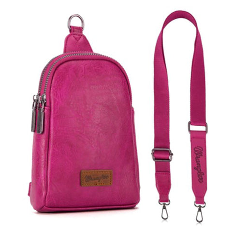 Wrangler Hot Pink Crossbody Sling Bag