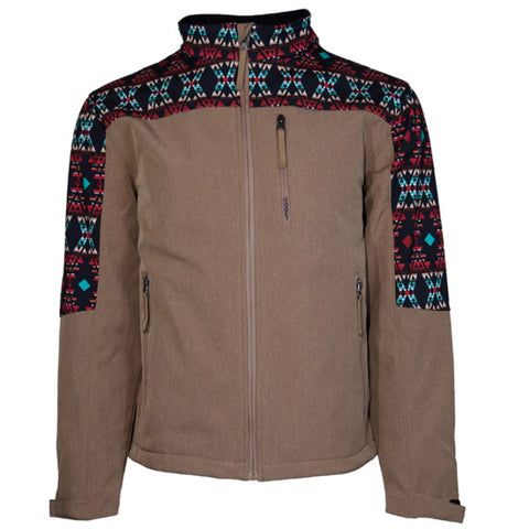 Hooey Men's Tan Aztec Softshell