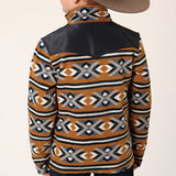 Roper Youth Orange Aztec 1/4 Zip Pullover