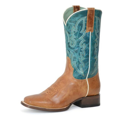 Roper Women's Tan/Turquoise Maeve Boots