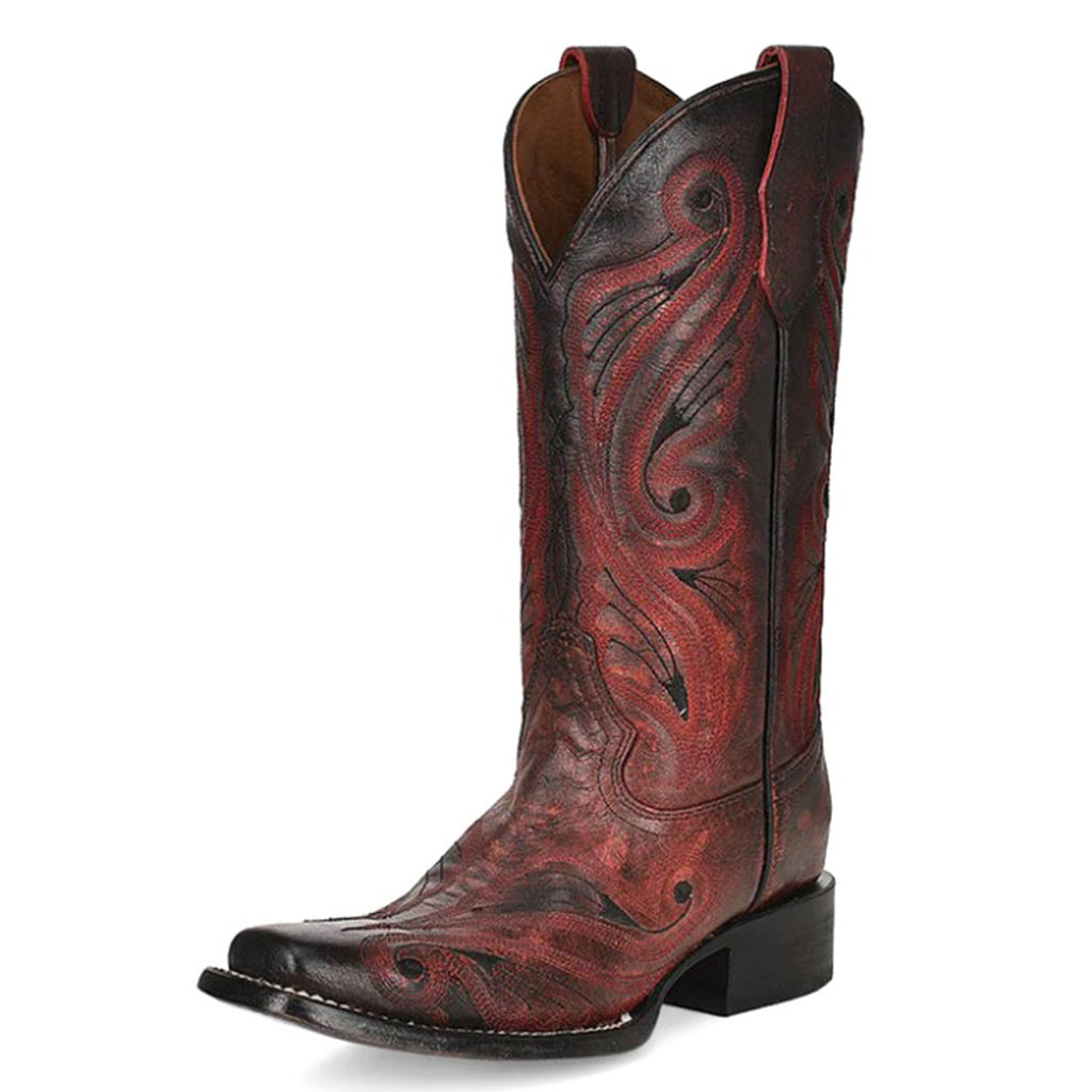 Corral Women's Red/Black Embroidery Boot