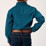 Roper Kid's Horizontal Tile Print Shirt