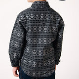 Roper Boy's Black Aztec Stripe Shirt