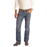 Rock & Roll Men's 2 Tone Pistol Dark Vintage Jeans