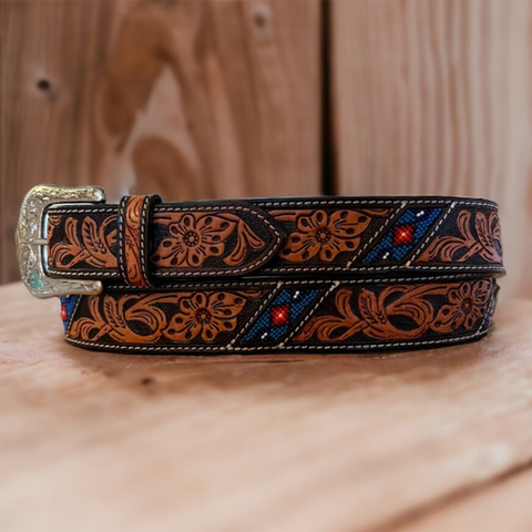 Ranger Floral Beaded Belt