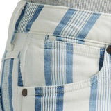 Wrangler Blue & White Stripe Flare Jeans