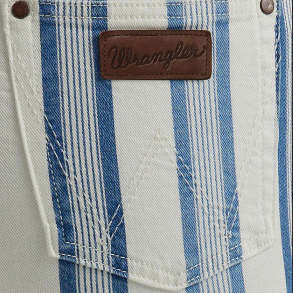 Denim jeans white stripe hotsell