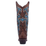 Corral Women's Brown/Turquoise Scroll Inlay Western Boots