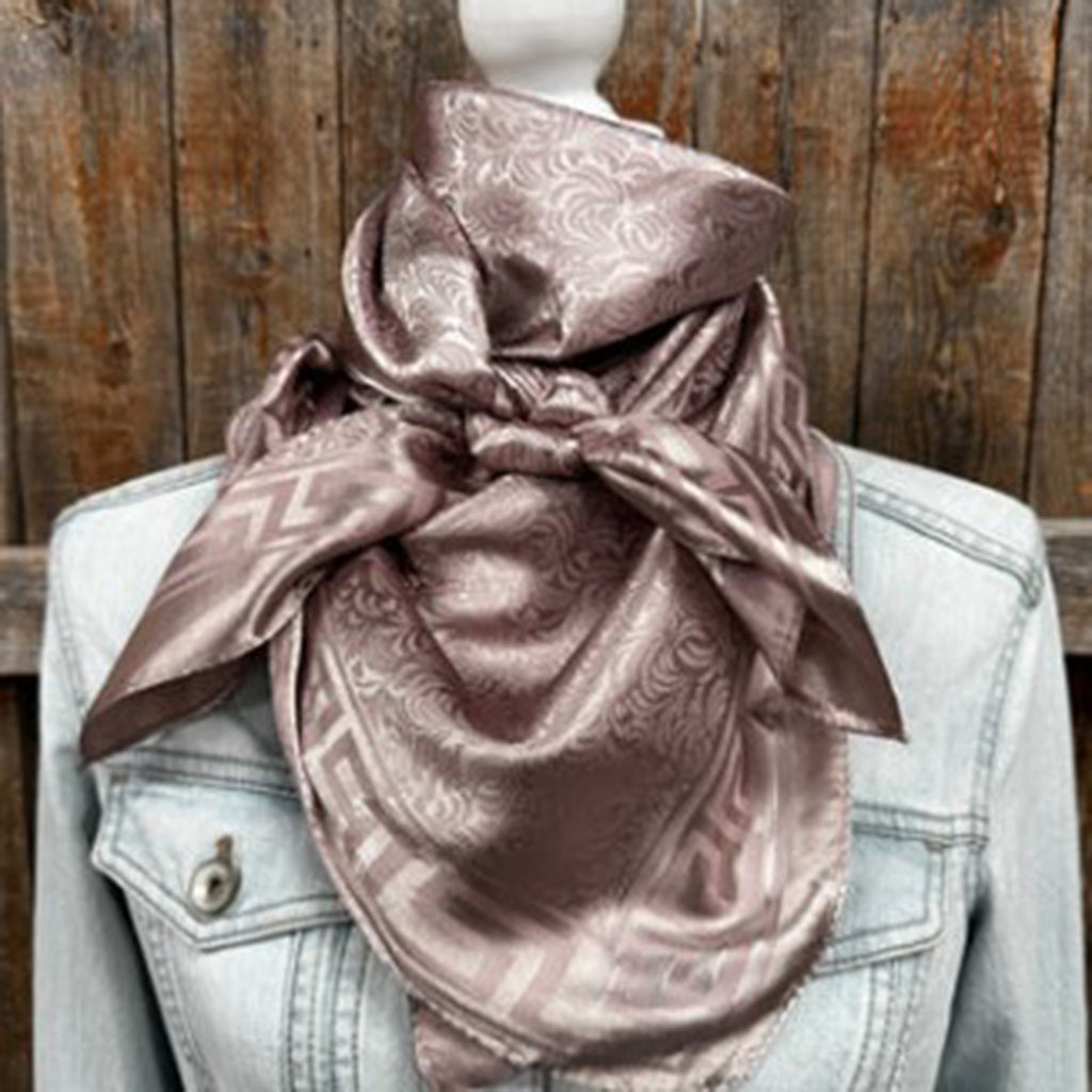 Rodeo Drive Tan Jacquard Wild Rag