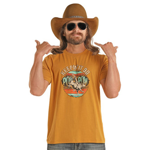 Dale Brisby Men's Keepin' It 90 Mustard T-Shirt