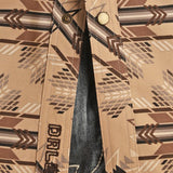 Dale Brisby Men's Dark Brown Aztec Shirt