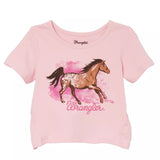 Wrangler Kid's Pink Horse Tee