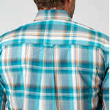 Roper Men's Multi Turquoise Plaid Shirt