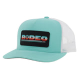 Hooey Turquoise/White Serape Rodeo Cap