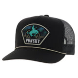 Hooey Black Turquoise Punchy Patch Cap