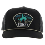 Hooey Black Turquoise Punchy Patch Cap