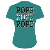 Hooey Women's Teal Rope Rope Rope Tee