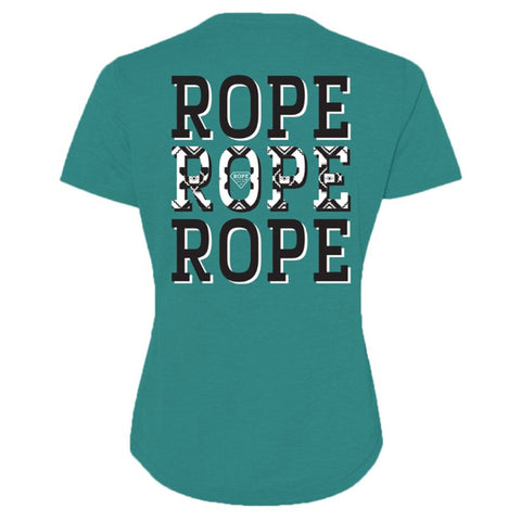 Hooey Teal Rope Rope Rope Tee
