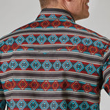 Roper Men's Aztec Multi Striped Short Sleeve