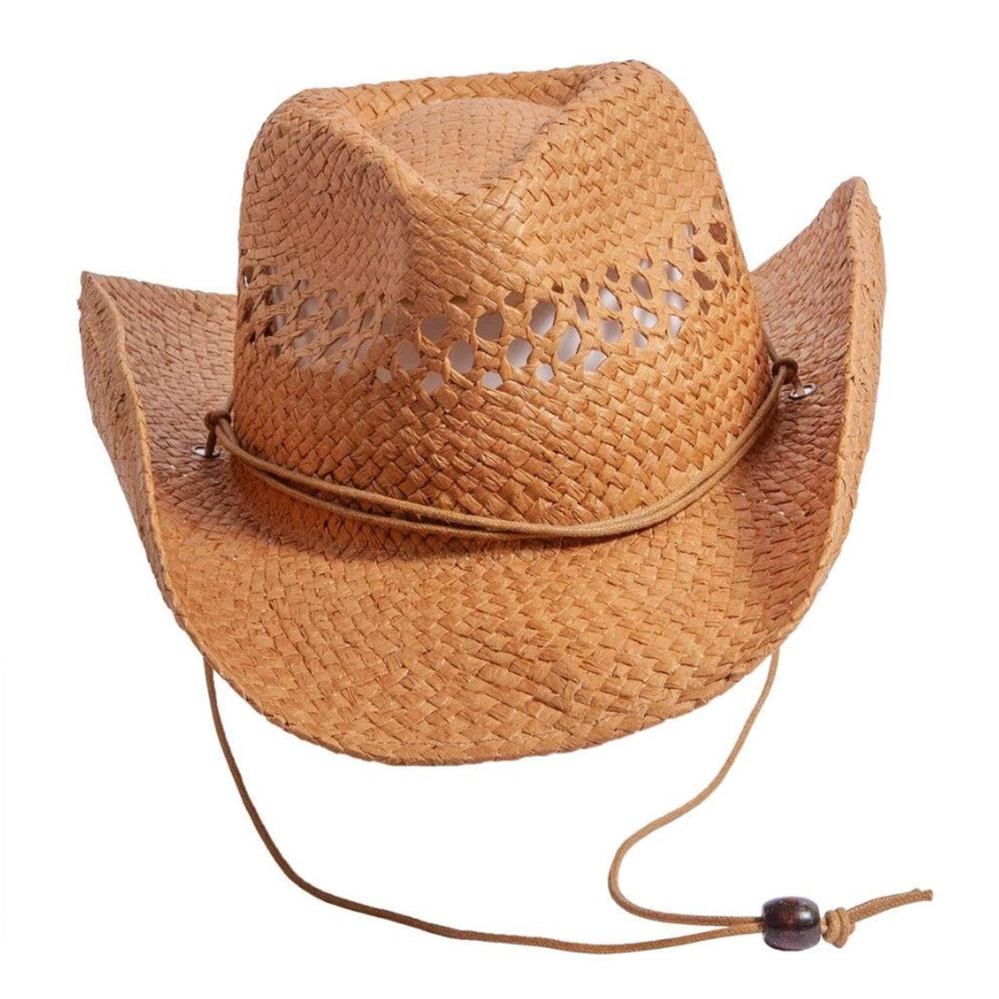 Capelli Straw Feather Tan Maximalist Funky Unique Paper Woven Cowboy Unisex Hat Retro Pheasant Feather Straw Cowboy Hat – High Desert main image 2