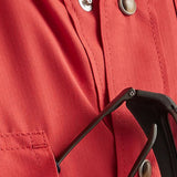 Wrangler Men's Solid Red Short Sleeve