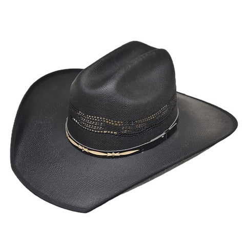 Lonestar Hats Menard Black Bangora Straw Hat