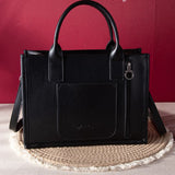 Montana West Black Boot Stitch Purse-Conceal Carry