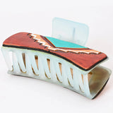 American Darling Painted Southwest Leather Hairclip