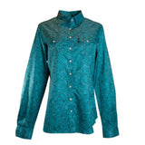 Hooey Women's Teal Floral Sol Competition Shirt
