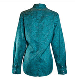 Hooey Women's Teal Floral Sol Competition Shirt